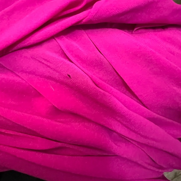 Marchesa Strapless Fuchsia silk mini cocktail Dress Sz S great condition - Picture 8 of 8